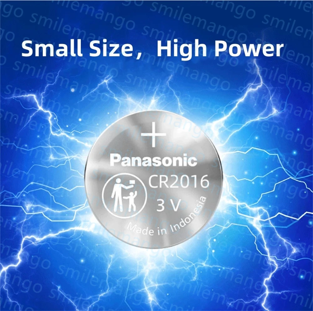 Oryginalne baterie litowe Panasonic CR2016 3V, 10-100 sztuk, CR 2016 DL2016 BR2016 DL2016 LM2016 do kluczyków samochodowych, pilotów, zegarków i zabawek. — zdjęcie produktu 4