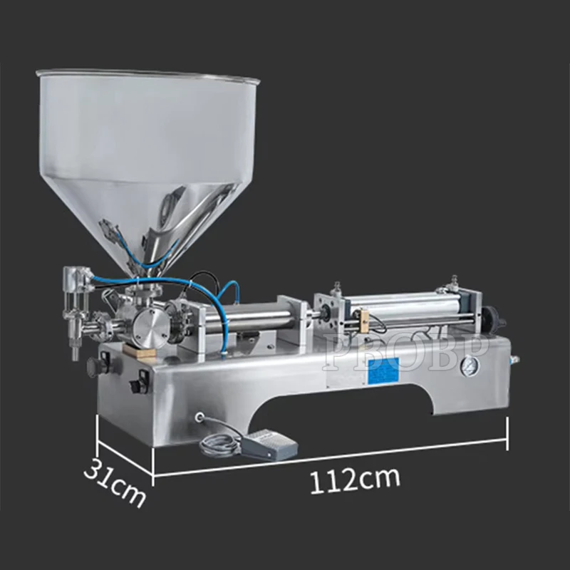 New Design Semi-automatic Pump Honey Chocolate Peanut Butter Viscous Lotion Lid Balm Cream Paste Filling Machine