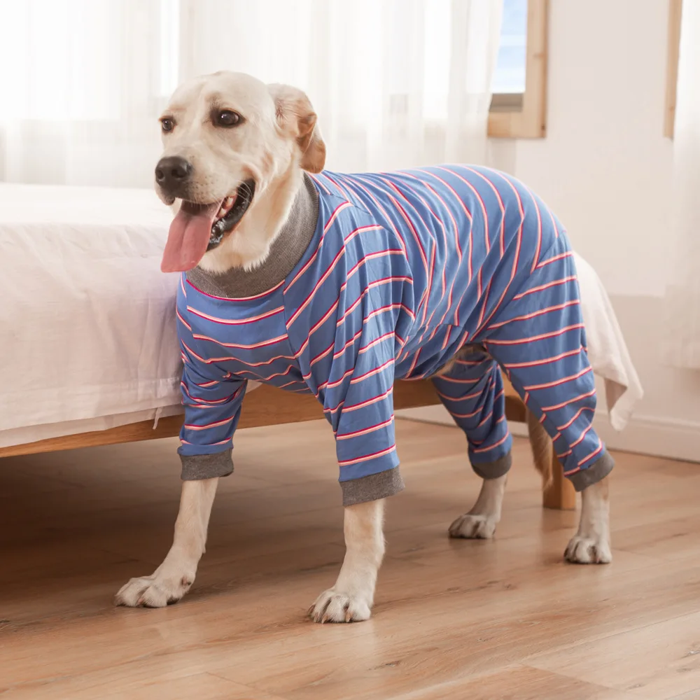 Pet Clothes Large Dog Household Sterilization Clothes Weaning Clothes Pajamas 4 Feet Clothes Golden Retriever/Labrador Wearing