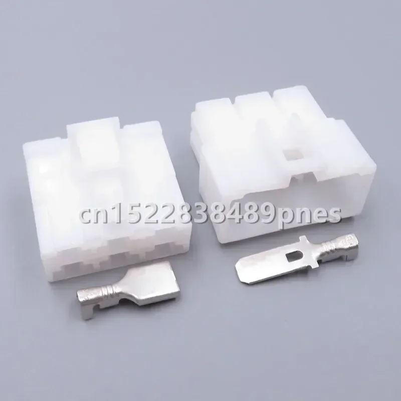 6 Pole 6070-6481 6070-6471 Electrical Socket 6.3mm Wiring Harness Connector Unsealed Plug