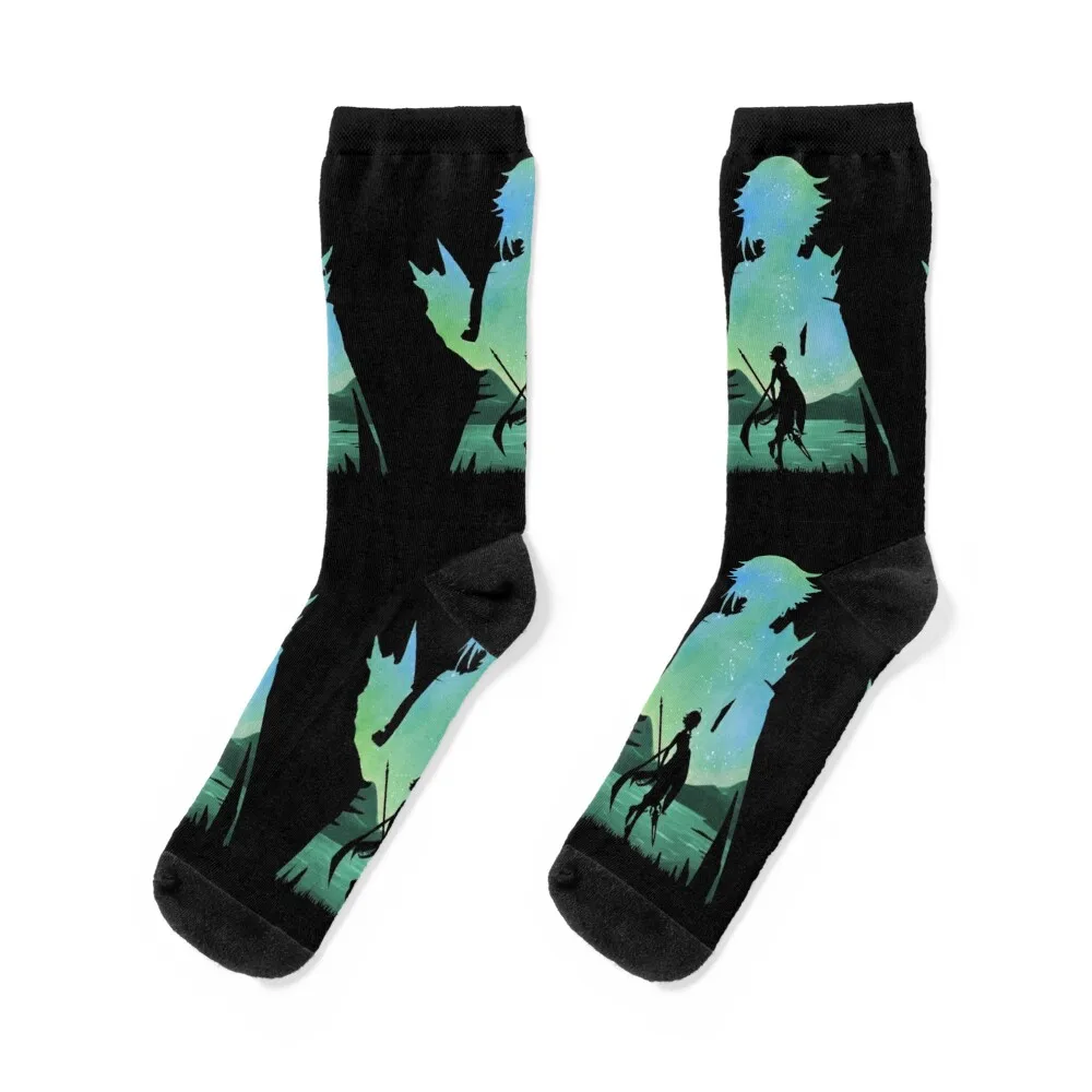 

Xiao Genshin Impact - Illusion *Black* Socks tennis loose Socks Male Women's