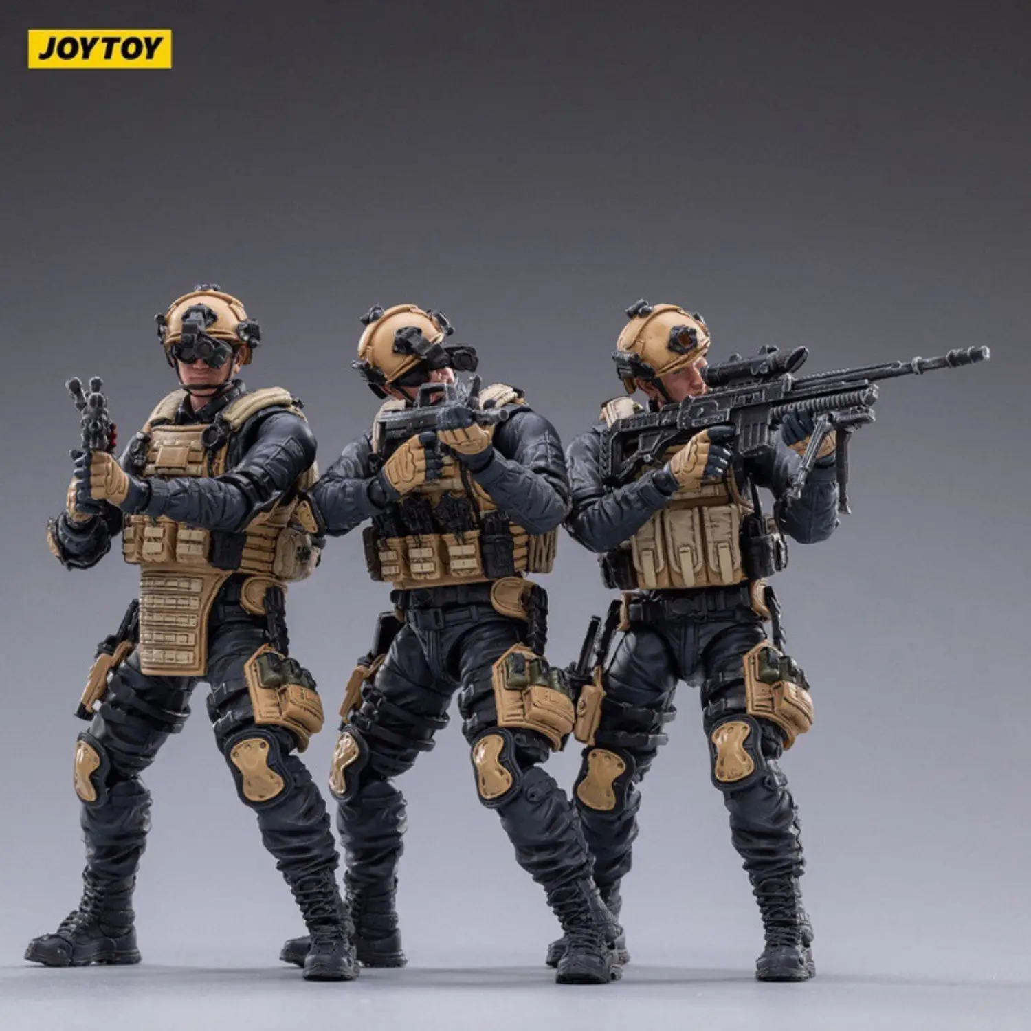 JOYTOY Hardcore Coldplay 1/18 Scale People's Armed Police Sniper Assaulter Action Figure Model Toys For Collection