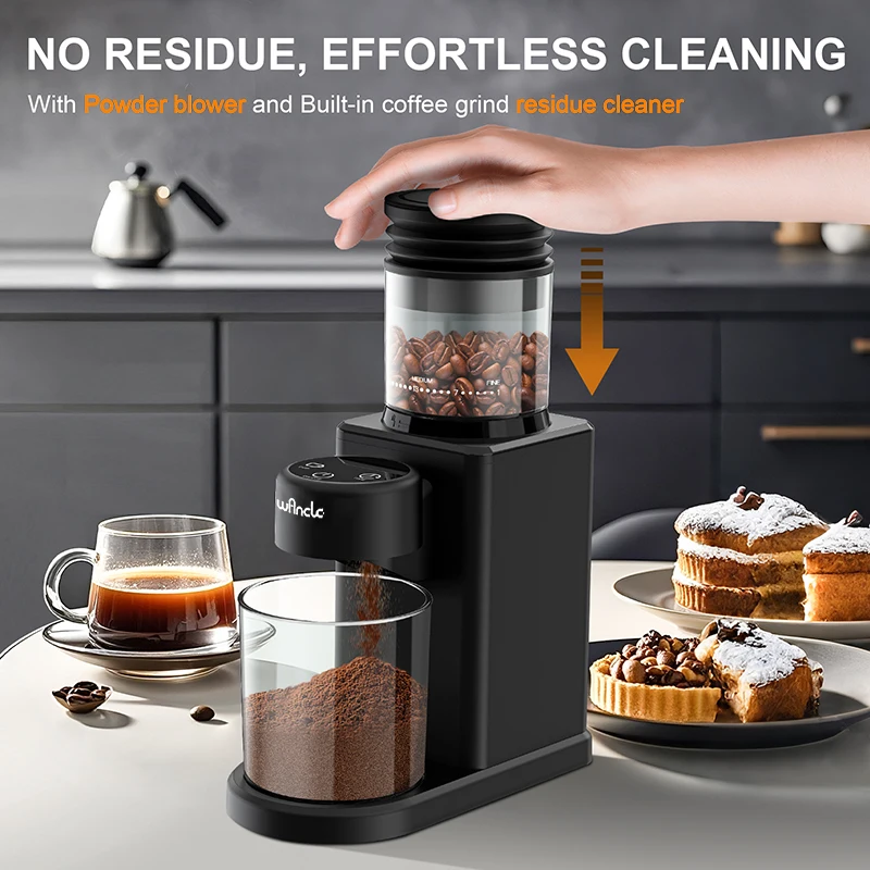 Automatic Conical Burr Coffee Grinder Coffee Bean Grinder with 25 Precise Settings for French Press Espresso Touchscreen Control