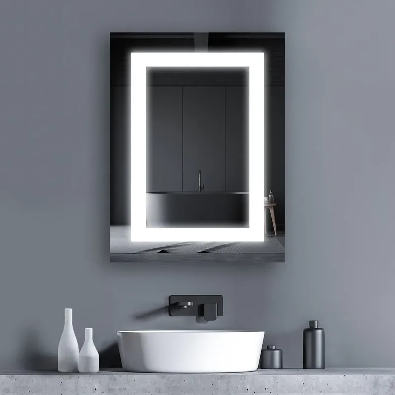 Modern LED Bathroom Mirror Cabinet Wall Mounted Backlit Makeup Vanity Storage Unit Custom Size Luxury Lighted Medicine Box
