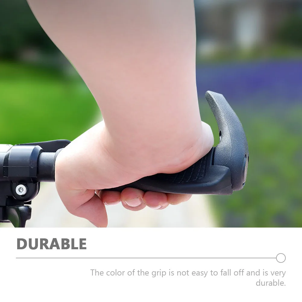 1Pair Rubber Bike Handle Grips Anti-Skid Shock Absorption Durable Comfortable Ox Horn Handlebar Cover Mountain Bike