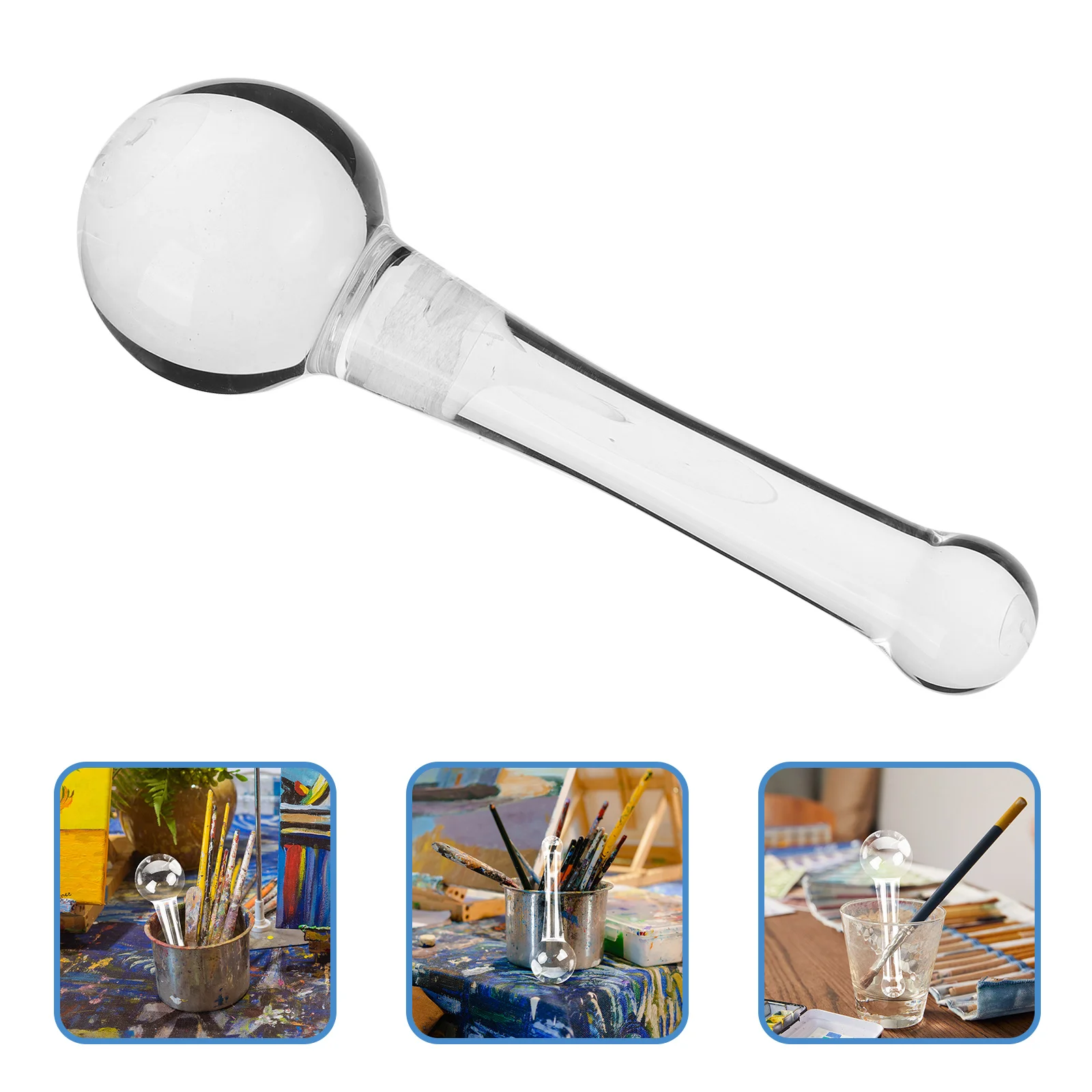 

Mixing Homemade Paint Tools Glass Grinder Oil Painting Transparent Manual Grinding Rod
