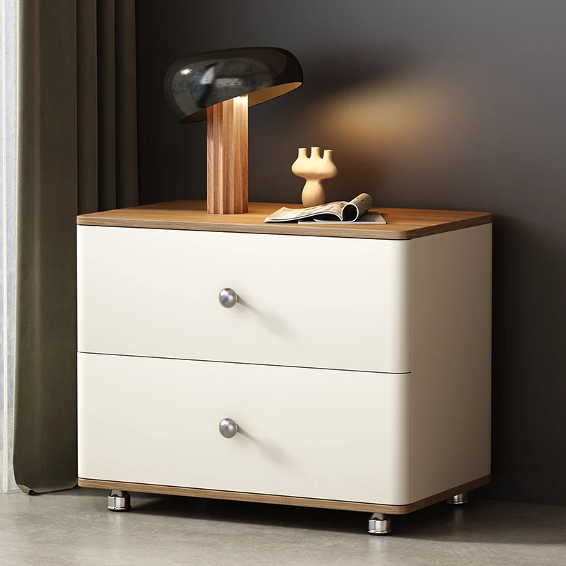 Modern Nightstand Bedroom with Hidden Secret Drawers Luxury Bedside Table Suit