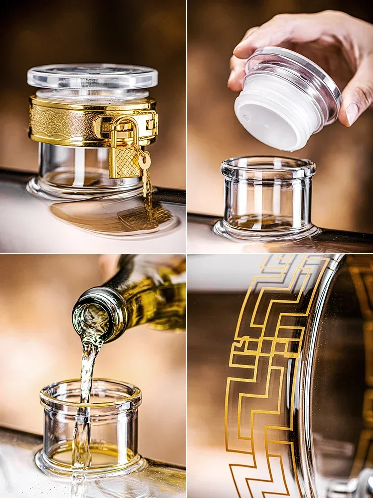 Weinglasflasche für den Haushalt, versiegelt