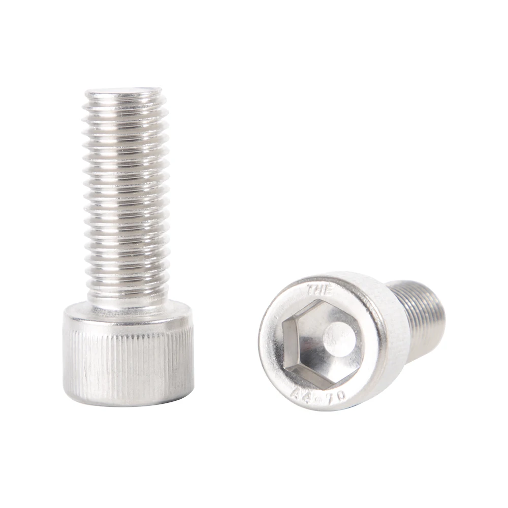 DIN912 Full Thread 316 Stainless Steel Hex Socket Head Cap Screws M3 M4 M5 M6 M8 M10 M12 to M20 Hexagon Socket Cheese Head Screw