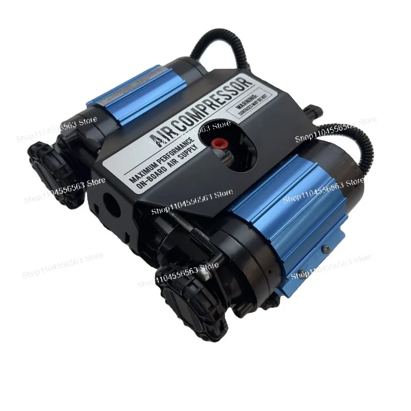 

Heavy Duty Double Cylinder Car Air Compressor 4x4 Tire Inflator for Vehicle Tires Garage Tools