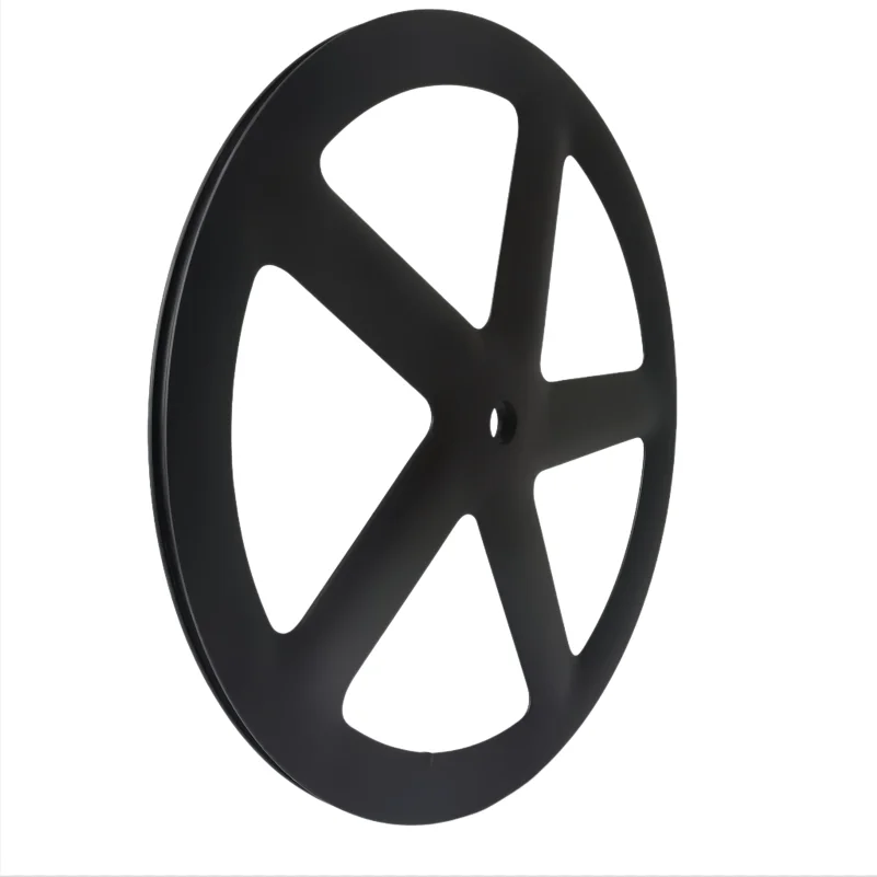 700C Staggered 5 Spokes Carbon Fiber Bicycle Wheel 20mm Width 50mm Depth for Enhanced Riding Experience