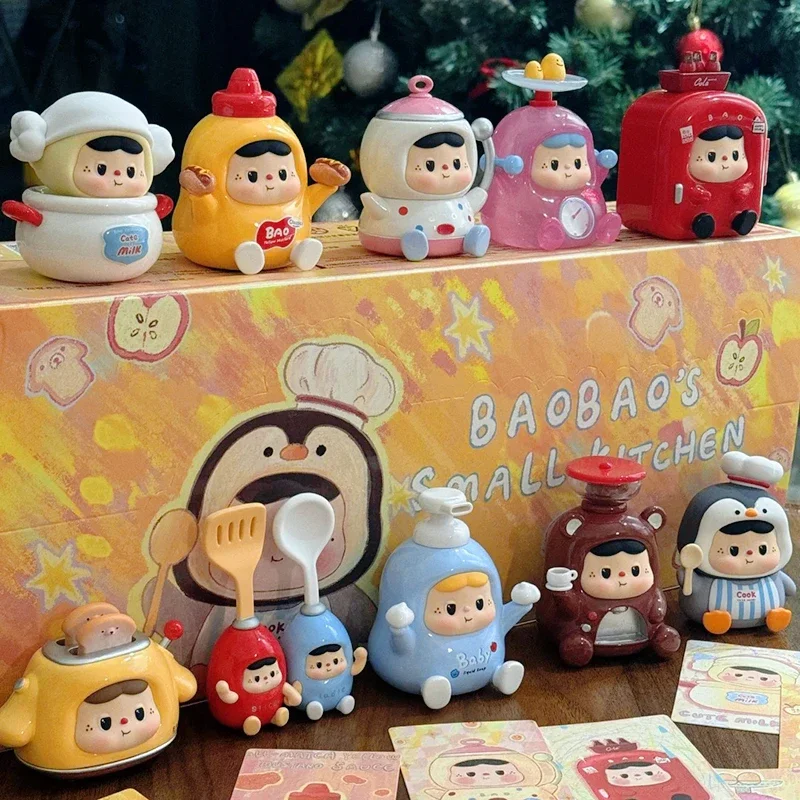 

Heyone Full Small Kitchen Series Blind Box Trendy Toys Kawaii Anime Figure Desktop Ornaments Surprise Mystery Box Girl Xmas Gift