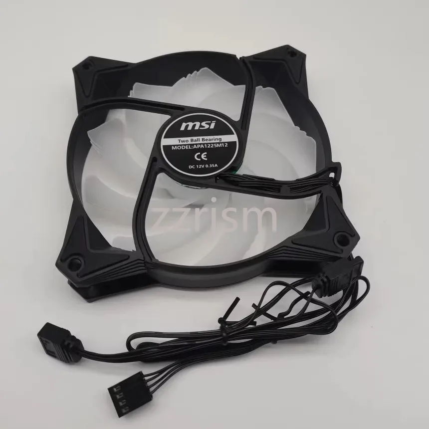 @+RGB APA1225M12 fan PWM range of 1500-2500 RPM FOR MSI MAG CORELIQUID 240R 360R whispering noise Frost integrated CPU Water fan