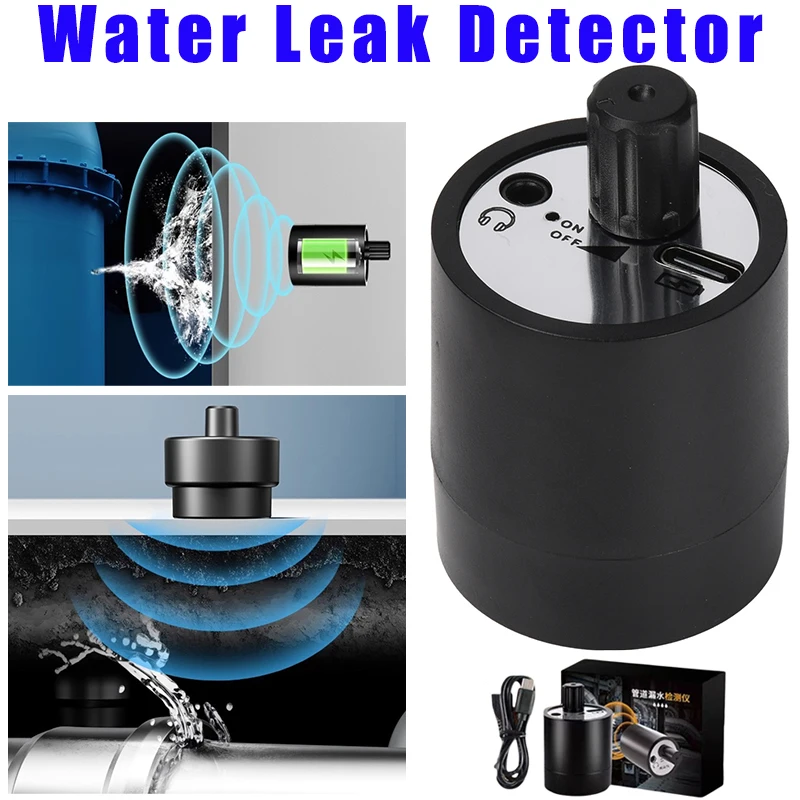

Water Leak Detector Built-in 200mAh Multi-functional Sound Collector for Leak Detection Of Various Construction Pipe Detectors
