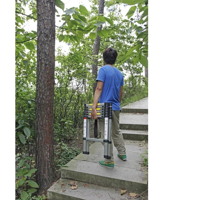 الدرج التلسكوب المحمول الألومنيوم قائم بذاته