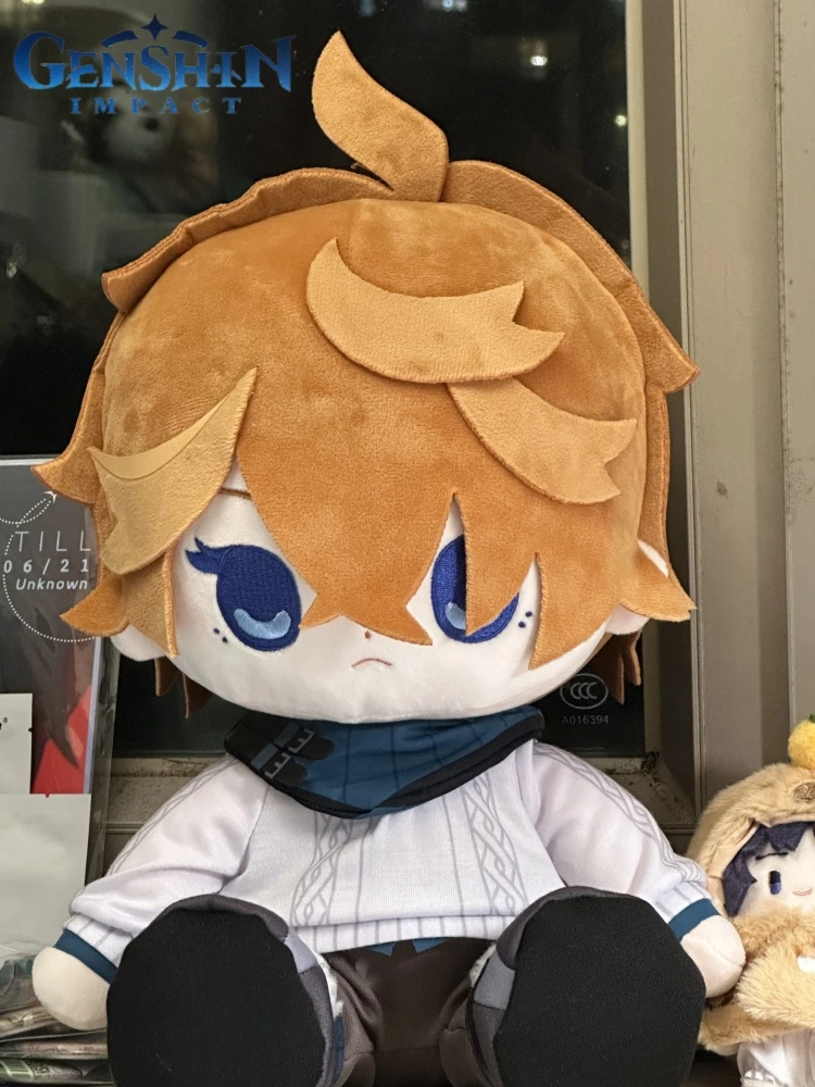 Genuine Genshin Impact Sitting Posture Series Plush Doll Skock Tartaglia Stuffed Plushine Pillow Dolls Kawaii Anime Game Toys