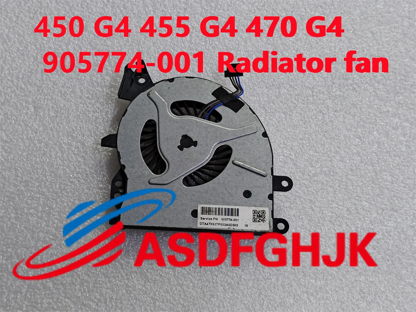 

Free Shipping Original Laptop CPU Cooling Fan for HP ProBook 450 G4 455 G4 470 G4 Fan 905774-001 4PIN