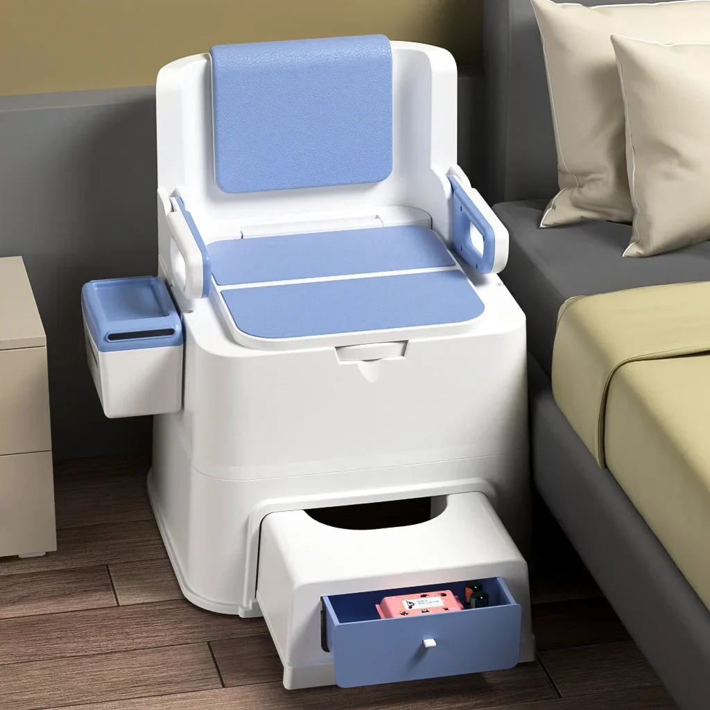 New toilet chair convenient household elderly pregnant women movable toilet chair simple squatting toilet change artifact