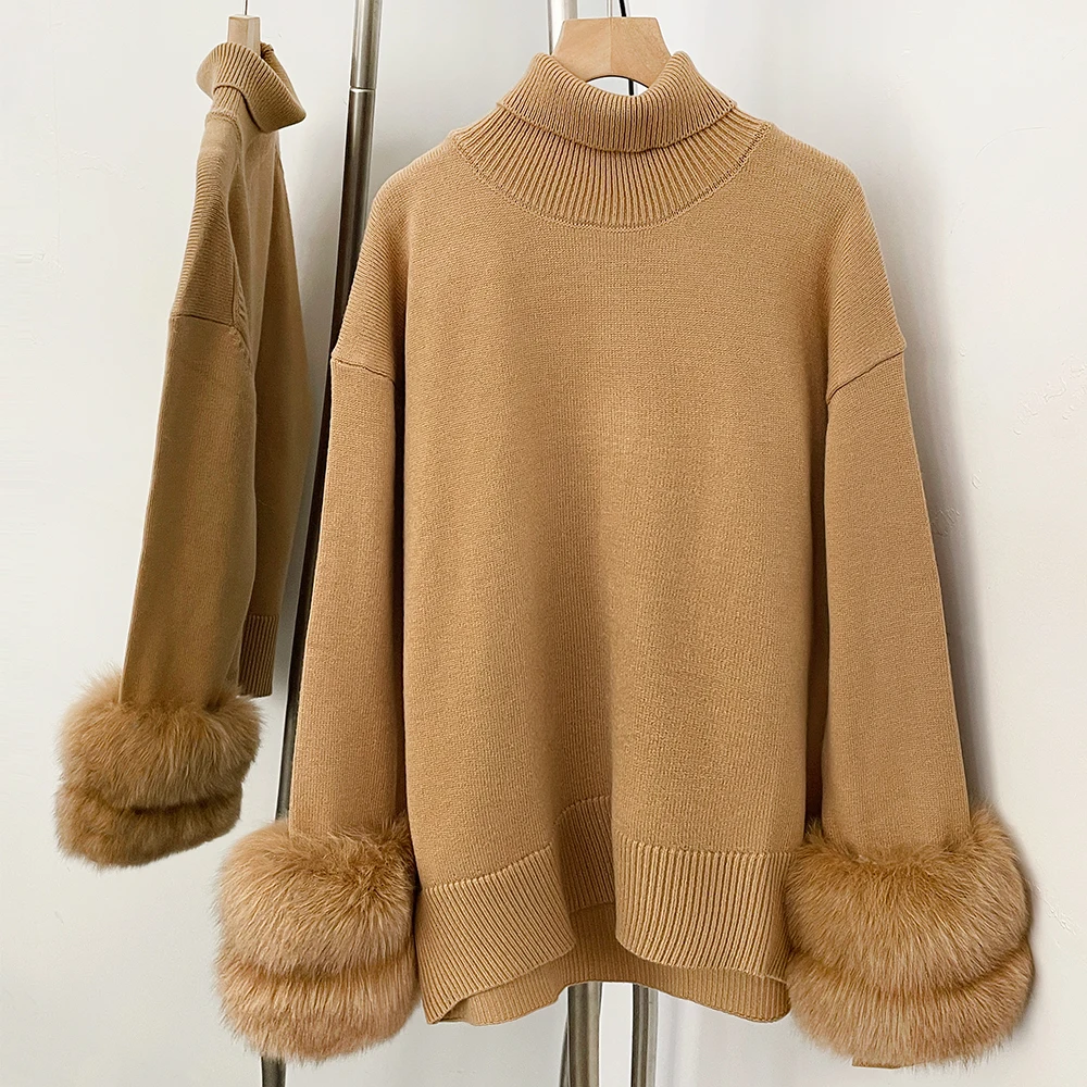 Sweater Oversized Knit Women Knitted Cardigan Sweater Coat Elegant Knitwear Thick Warm Soft Pullover Knit Jumper High Street