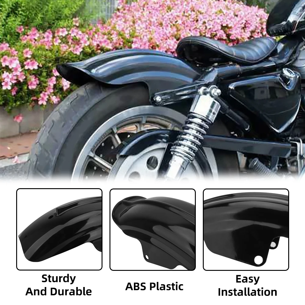 Universal Mud Guard Motorcycle Accessory For Harley Sportster Cafe Racer Bobber Chopper Parts Frames Short Rear Mudguard Fender