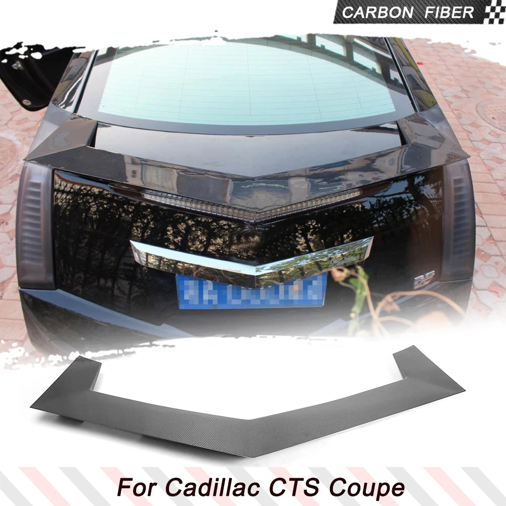 Carbon Fiber Rear Spoiler for Cadillac CTS Coupe 2009-2015 Custom Parts Trunk Lip Spoiler Rear Wing Spoiler HighKick Spoiler