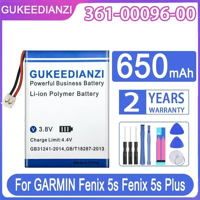 355/650mAh battery For GARMIN Fenix 5/5s/5s Plus/5X/ViVOACTIVE3 GPS watch 361-00096-00 361-00097-00 361-00098-00 361-00108-00