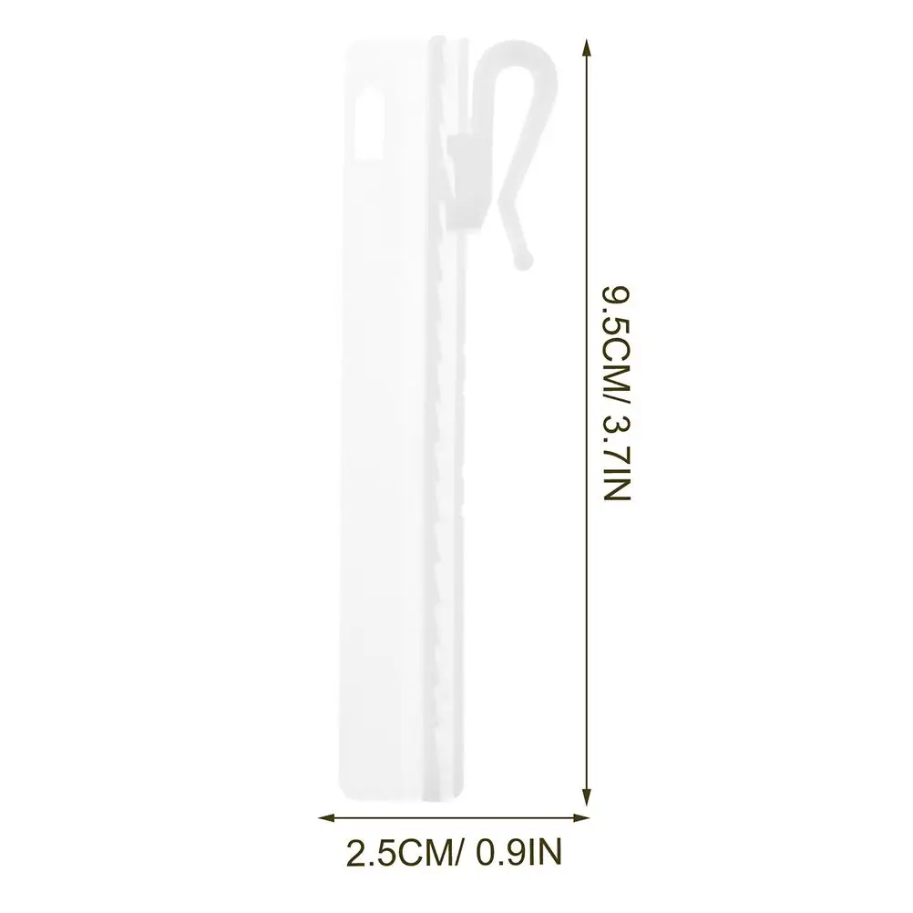 50PCS Adjustable Curtain Hooks Plastic Home Decoration Accessories S Hook Extendable Shower Kitchen Bathroom Curtains Easy