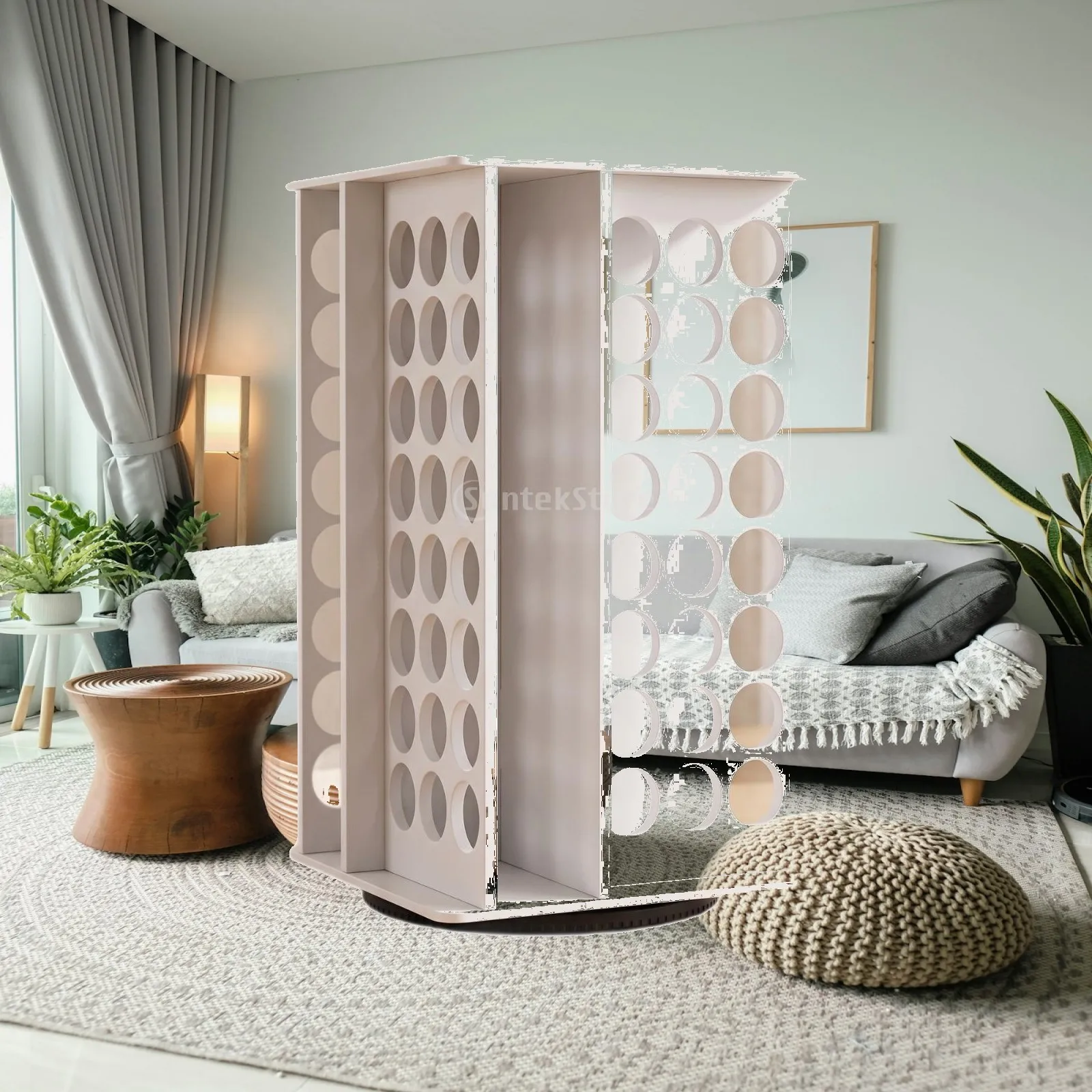 Craft Paint Holder Rack Large Capacity Desktop Paint-Bottle Storage Rack Six-Tier Vertical Craft Supply Organizer Sturdy Compact