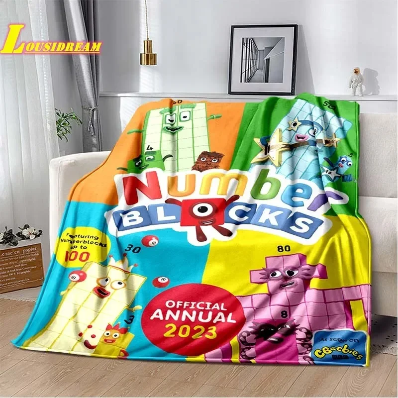 fashionable anime blanket warm and comfortable flannel sofa bed outdoor quilt children\'s birthday gift