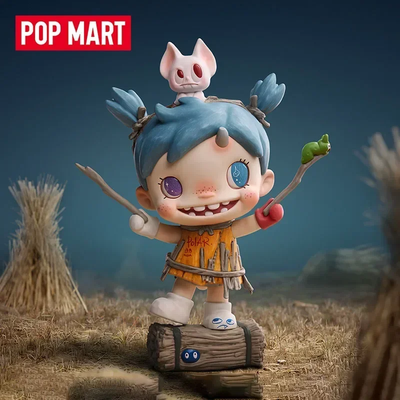 

POP MART POLAR Hide Seek The Scarecrow Never Gives Up Serie Mystery Box Подлинная слепая коробка Guess Toy Girl подарок Орнамент Статуэтки
