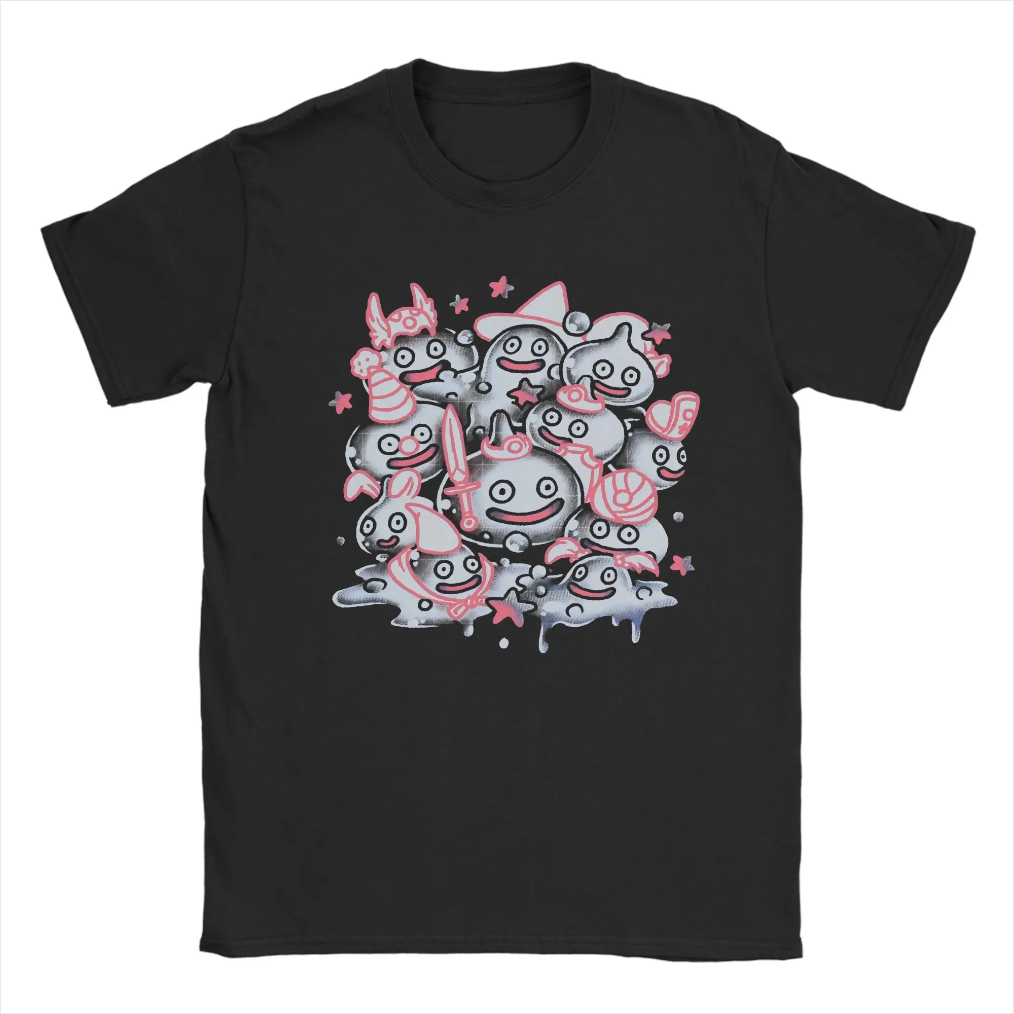Anime Game Dragon Quest T-Shirts Men  Hipster 100% Cotton Tee Shirt O Neck Short Sleeve T Shirts Summer Clothing