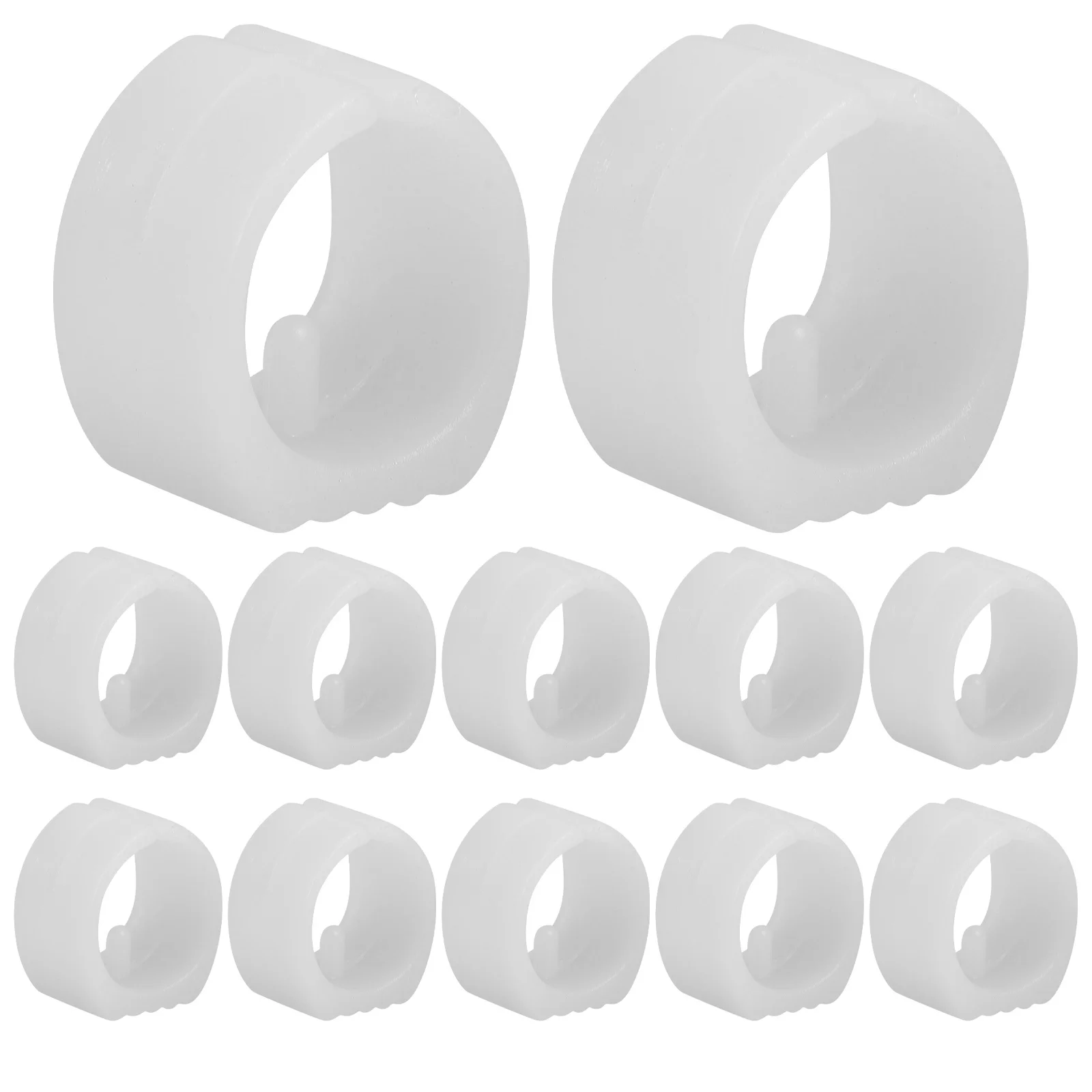 12 szt. Plastikowe nakładki ochronne na nogi krzeseł, osłonki na rury krzeseł, łatwe w montażu, ochraniacze na nóżki mebli, zapobiegające zarysowaniom na twardej podłodze.