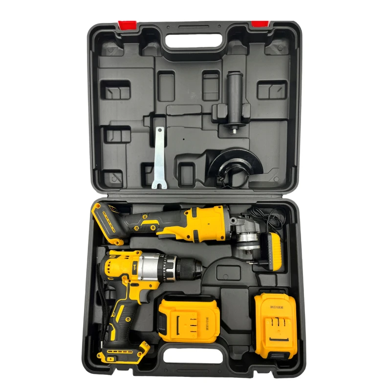 hit productFactory Best Selling OEM Portable Electric 21V Lithium Battery Cordless Brushless Drill Angle Grinder Multi-functiona
