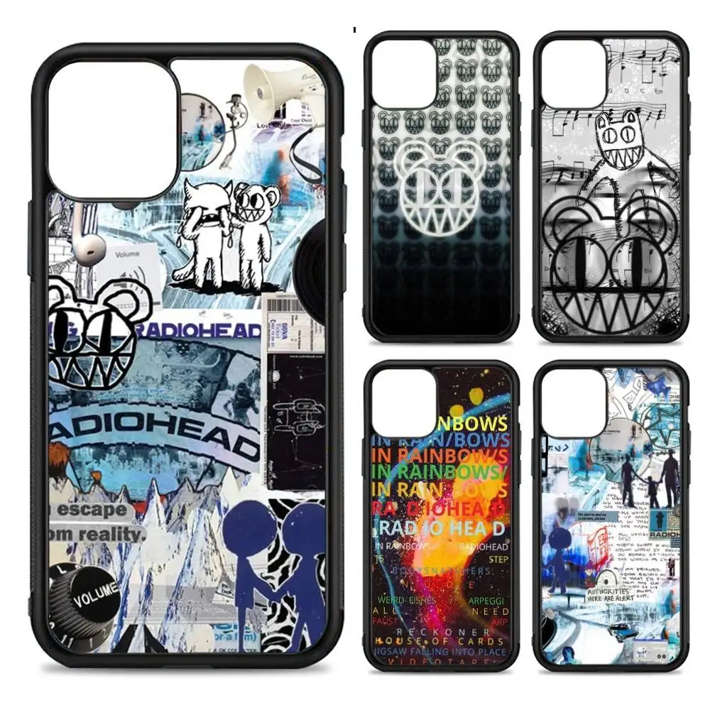 

Band R-Radiohead Phone Case Silicone PC+TPU For For IPhone 11 12 13 14 15 16 Plus Pro Max Cover