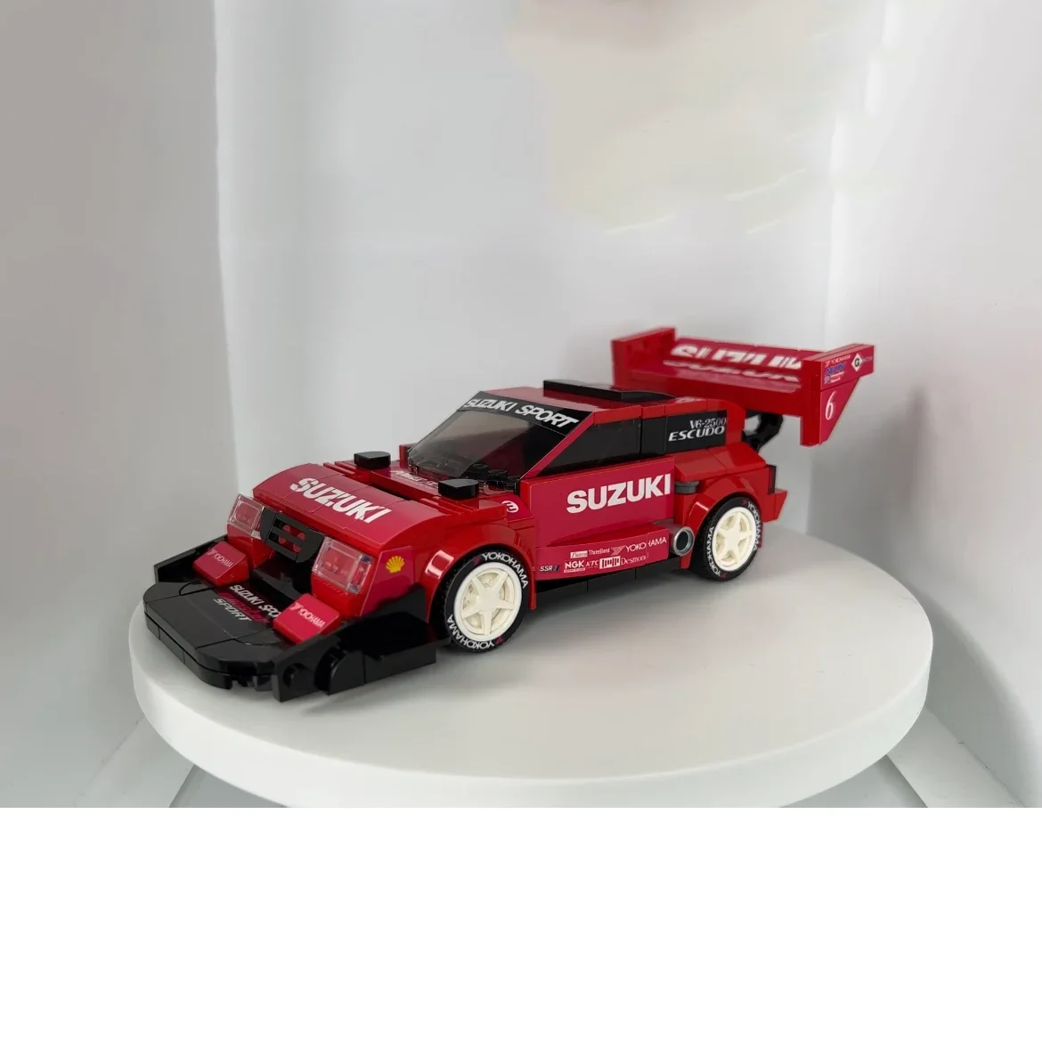 Poladeer 267PCS Pikes Peak Schild ​ ​ Champion Serie Kleine Partikel-Bausteine Rennspielzeug Puzzle-Modell Urlaubs-Geschenk – Detail 8