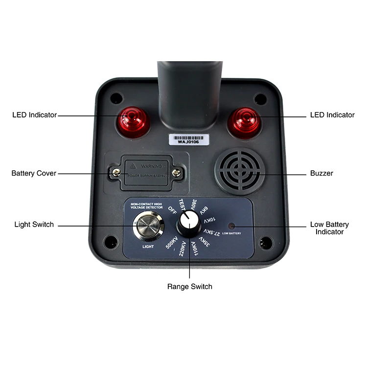 كاشف جهد عالي تيار متردد عالي الدقة 380 فولت 500 كيلو فولت IP65 غير متصل