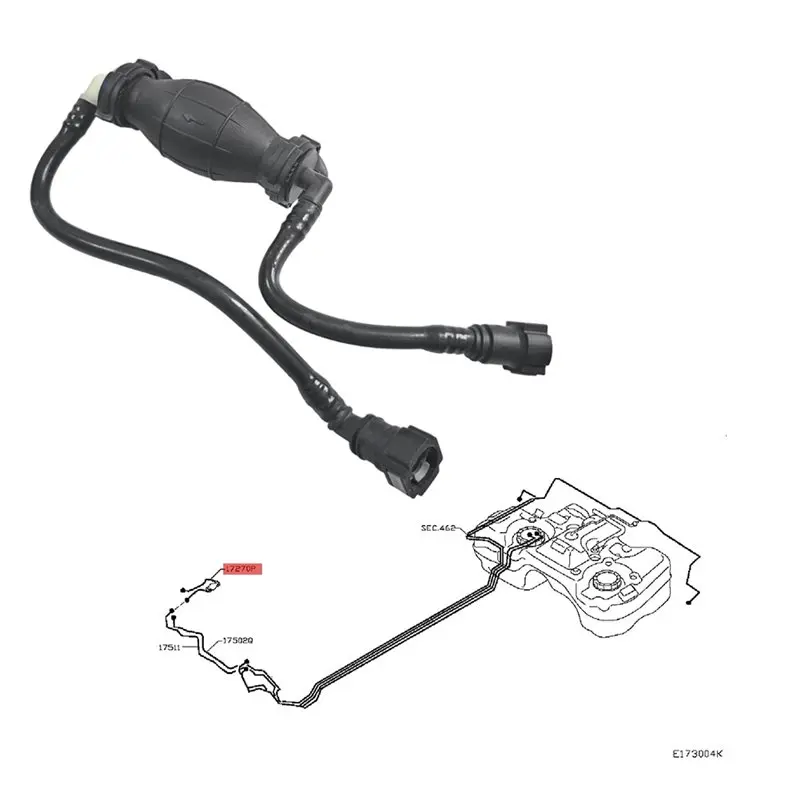 Dieselkraftstoffpumpen-Baugruppe für Nissan X-Trail T31 Qashqai Koleos 08-16 17270-JD500 17270-JY00A Kraftstofftank-Auslassrohr – Detail 3