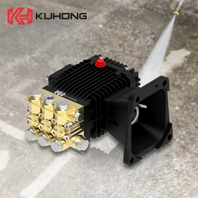 Kuhong KDAG high pressure plunger pump 275bar 4.0gpm 16lpm 13-15hp gasoline petrol  pressure washer pump 4000 psi