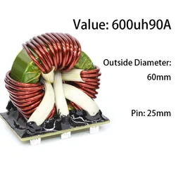 600uh90A three-phase common mode inductor EMI filter, high current common mode inductor ring filter