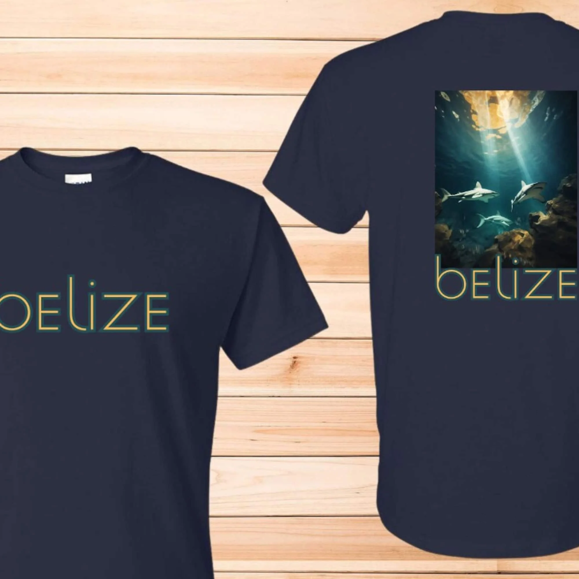 Belize Central America Souvenir T Shirt Scuba Barrier Reef Dive The Great Blue Hole