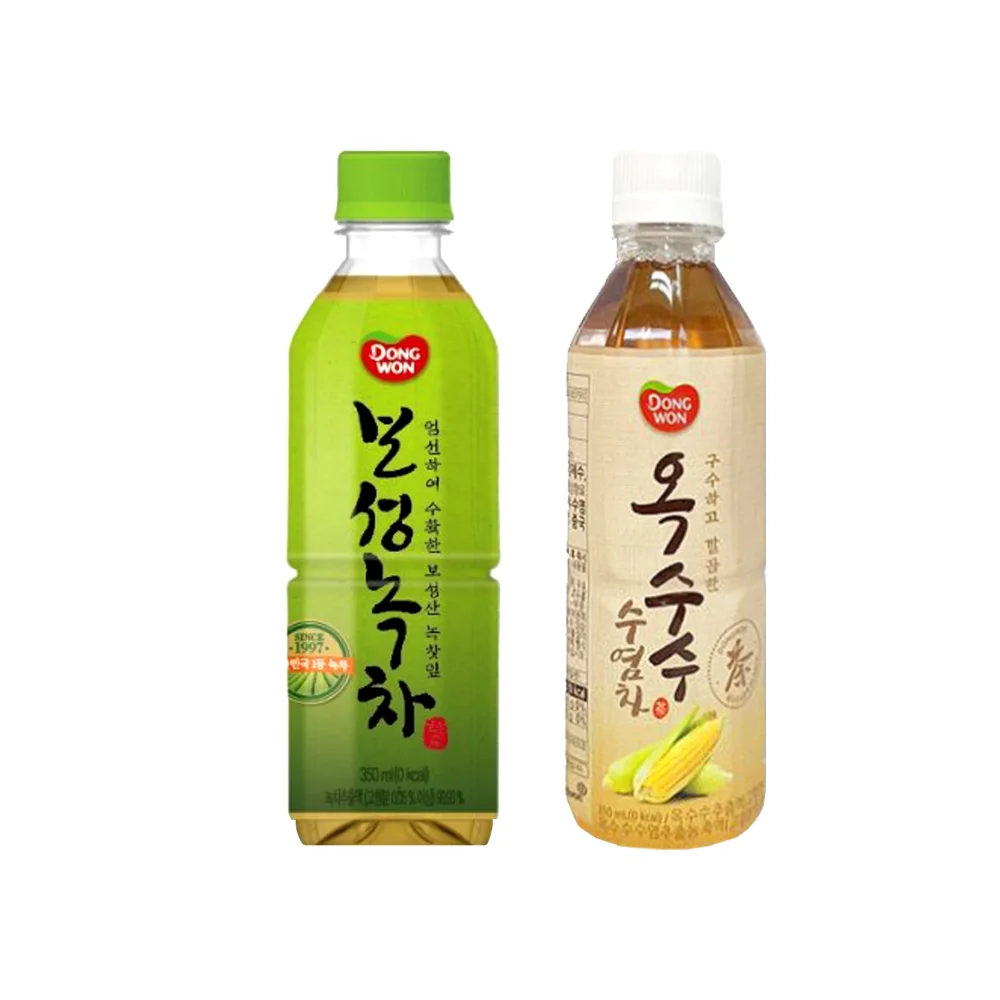 Dongwon Boseong Green Tea 350ml 12 Mate + Corn beard Tea 350ml 12 Mate