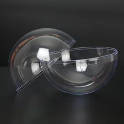 Diameter 40-160mm Clear Plastic Hollow Ball No Hanging Hole Transparent Ball for DIY Handmade Decorating Game Console Art Pieces