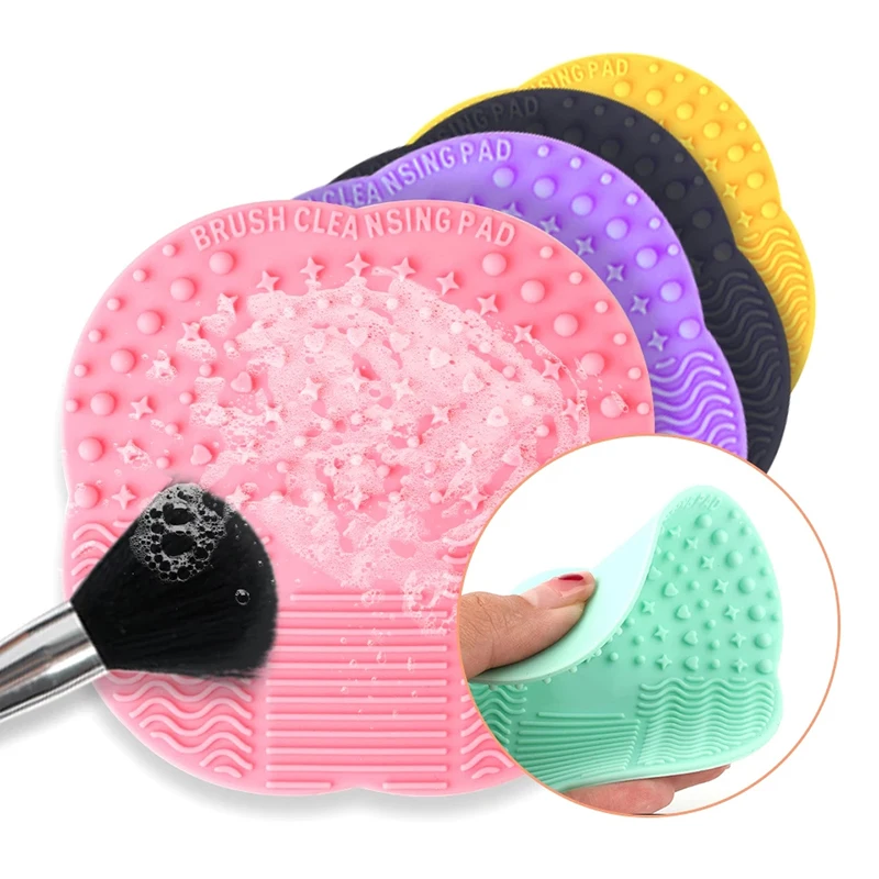 Silicone Maquiagem Brushes Cleaner Pad, Cosmetic Beauty Tools, Escova de Fundação, Maquiagem Acessórios, Ferramentas de limpeza