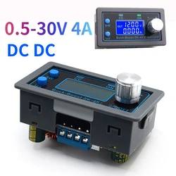 ZK-4KX DC DC Buck Boost Converter CC CV 0.5-30V 4A Power Module Adjustable Regulated power supply For Solar Battery Charging