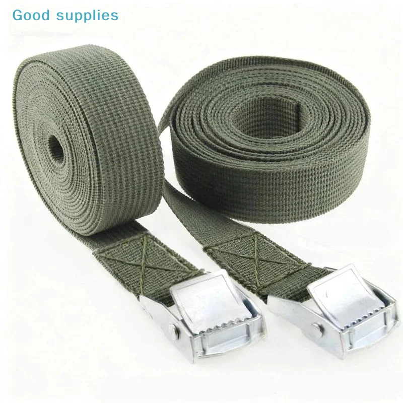 1 Stück Schnallenriemen 1/2/3/4/5 Meter für Gürtel, Ladungssicherung, Auto, Motorrad, Fahrrad, starke Metallschnalle, Ratschen-Zugseil für Gepäck