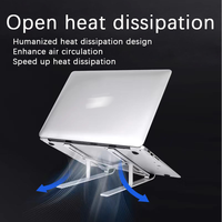 Portable Laptop Stand Aluminum Notebook Support Computer Bracket Macbook Air Pro Holder Accessories Foldable Lap Top Base For Pc