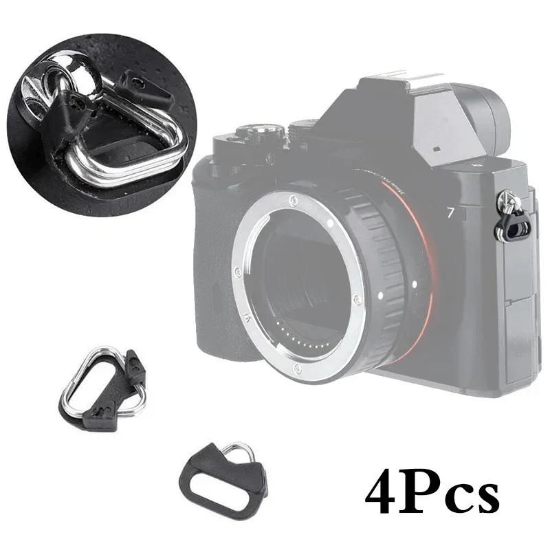 4pcs Triangular Split Rings For Camera Back Belt Strap Buckle Accessories For Fuji DSLR Small Aperture Camera Conversion