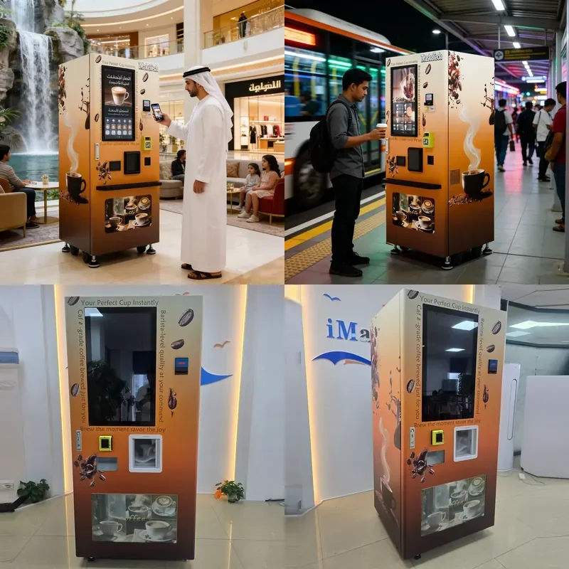 Commercial Mix Coffee Vending Machine with SDK and Credit Card Payment for Small Office Shopping Mall ODM Supplier