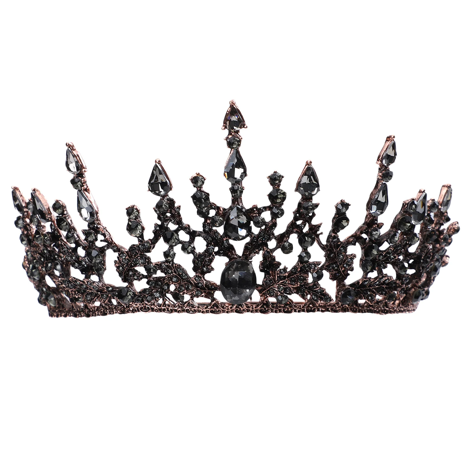 

Bride Crown Baroque Style Crown Durable Material Antiallergic Women Wedding Headdress Bridal Tiara Baroque Retro Tiara