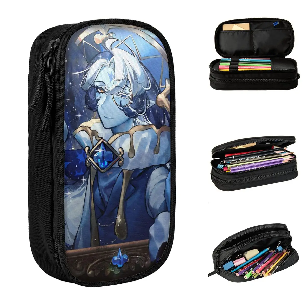 Game Shadow Milk Cookie Run Kingdom Pencil Cases CRK Cartoon Pencilcases Pen for Student Large Storage Bag School Supplies